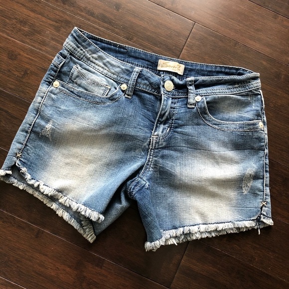 SEVEN7 Jean shorts. Distressed. EUC!! - Picture 2 of 5